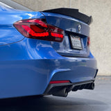 BMW 3 Series F Chassis & M3 - European CF PSM style Carbon Fiber Trunk Spoiler